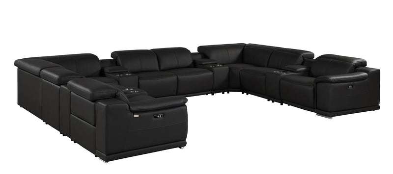 9762 - 12-Piece U Shaped Sectional Sofa With 4 Power Recliners