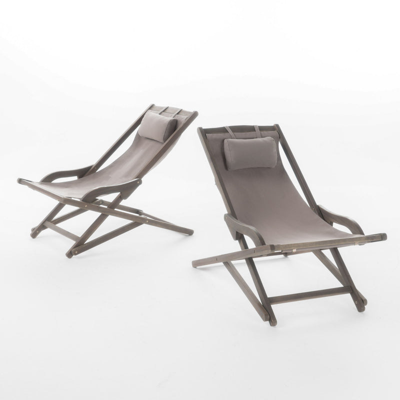 Arcadia - Outdoor Sling Chair With Pillow - R&R Furniture Gallery (Fountain Valley, CA)