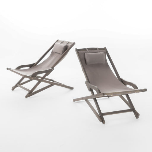 Arcadia - Outdoor Sling Chair With Pillow - R&R Furniture Gallery (Fountain Valley, CA)