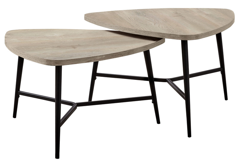 Table Set, Coffee, End, Side, Accent, Living Room / Beige Laminate, Contemporary, Modern (Set of 2) - Taupe - R&R Furniture Gallery (Fountain Valley, CA)