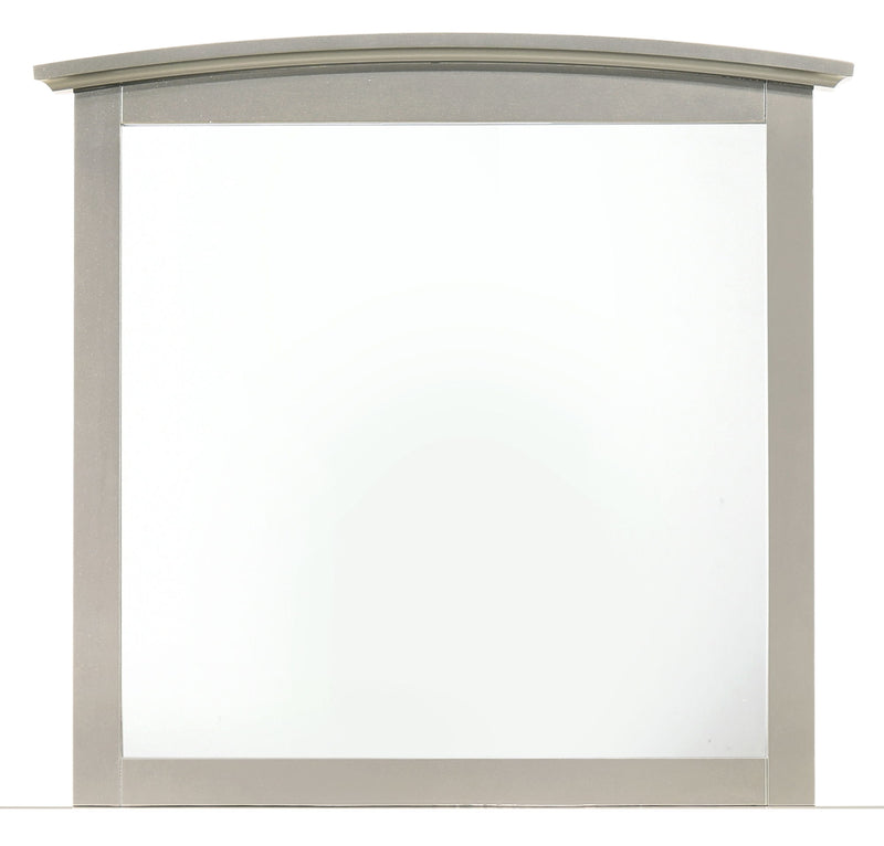 Elegant modern farmhouse wall mirror by Glory Furniture with a sleek frame, perfect for stylish home decor.