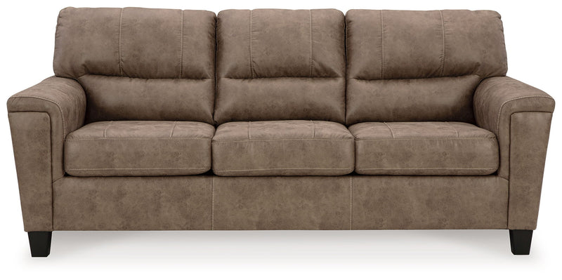 Navi - 3 Pc. - Sofa, Loveseat, Rocker Recliner - Fossil - R&R Furniture Gallery (Fountain Valley, CA)
