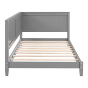 Modern DreamHaus daybed sofa bed with sleek design, featuring a neutral fabric upholstery and a sturdy wooden frame.