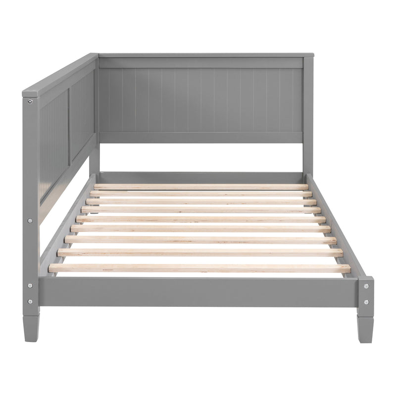 Modern DreamHaus daybed sofa bed with sleek design, featuring a neutral fabric upholstery and a sturdy wooden frame.