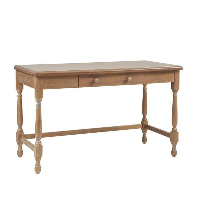 Tabitha - Desk With Drawer And Turned Legs - Natural - R&R Furniture Gallery (Fountain Valley, CA)