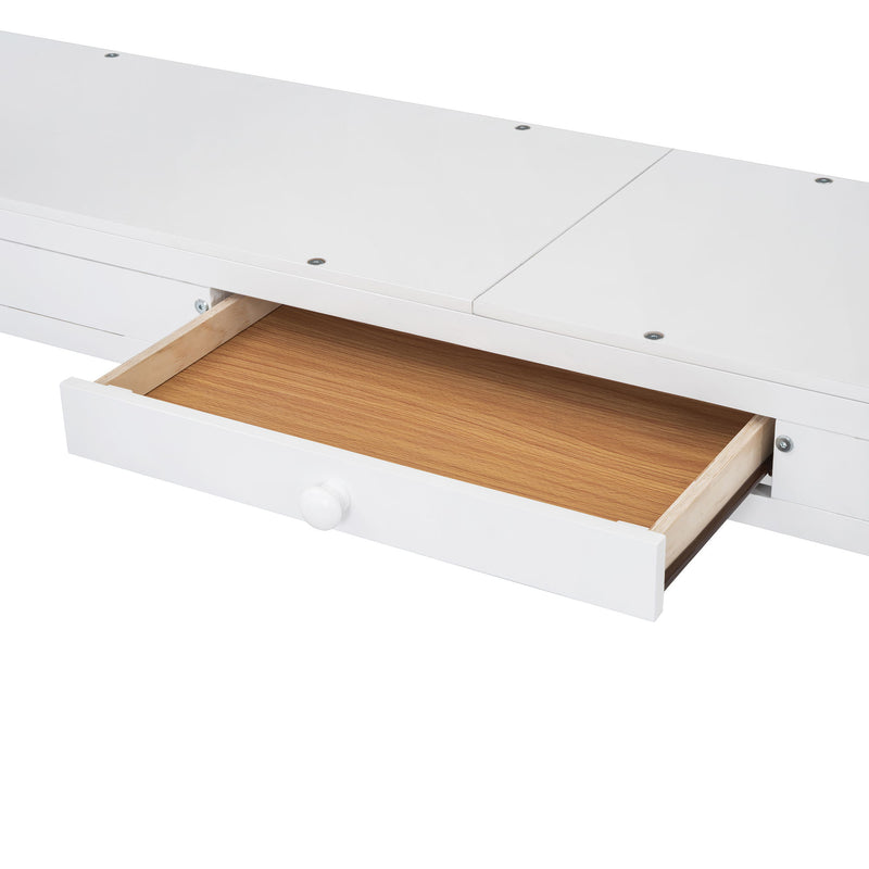 Loft Bed With Drawers, Cabinet, Shelves With Desk - R&R Furniture Gallery (Fountain Valley, CA)