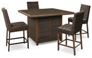 Paradise Trail - Outdoor Fire Pit Table Set - R&R Furniture Gallery (Fountain Valley, CA)