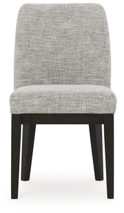 Burkhaus - Dining UPH Side Chair (Set of 2) - Beige / Dark Brown - R&R Furniture Gallery (Fountain Valley, CA)