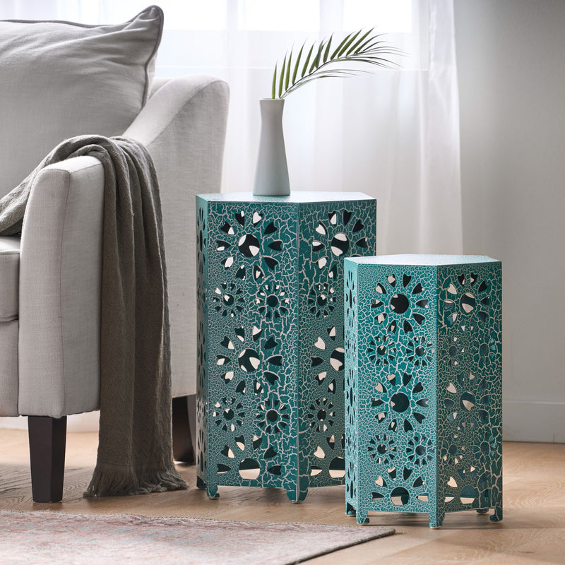 Noble House Eliana side table with a sleek wooden finish, modern design, and compact size for versatile home decor.
