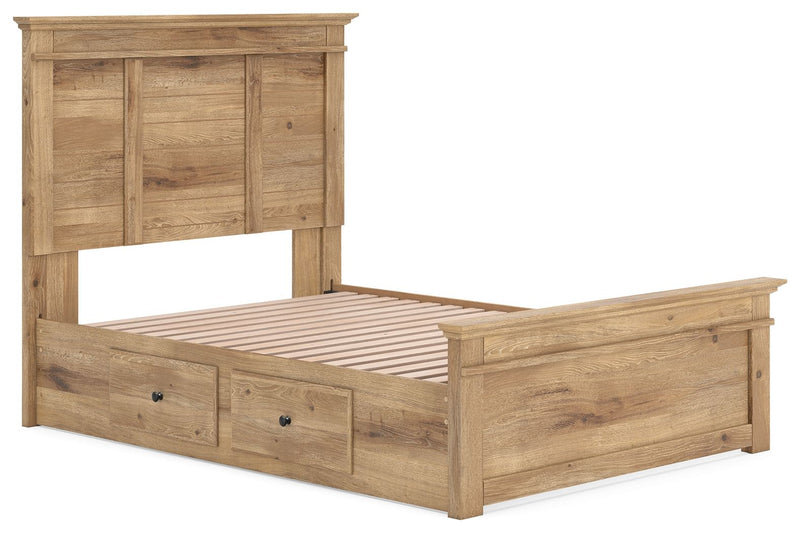 Makidern - Panel Storage Bed With Under Bed Storage Unit - R&R Furniture Gallery (Fountain Valley, CA)