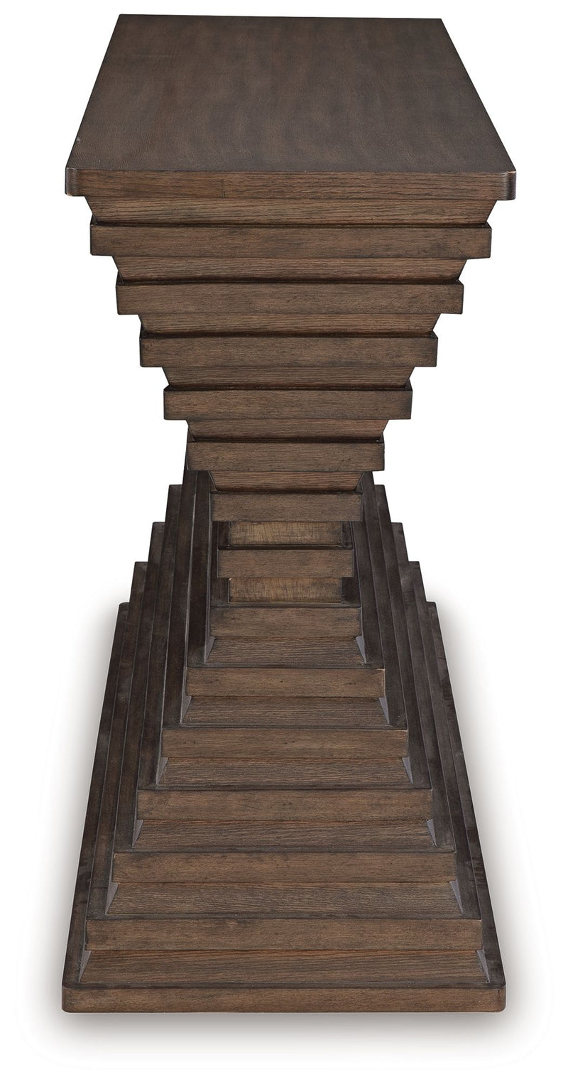 Hannodream - Sofa Table - Warm Brown - R&R Furniture Gallery (Fountain Valley, CA)