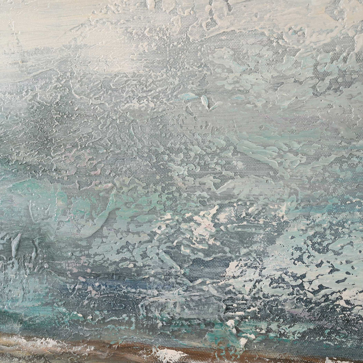 Foggy Morning - Abstract Art - Light Brown