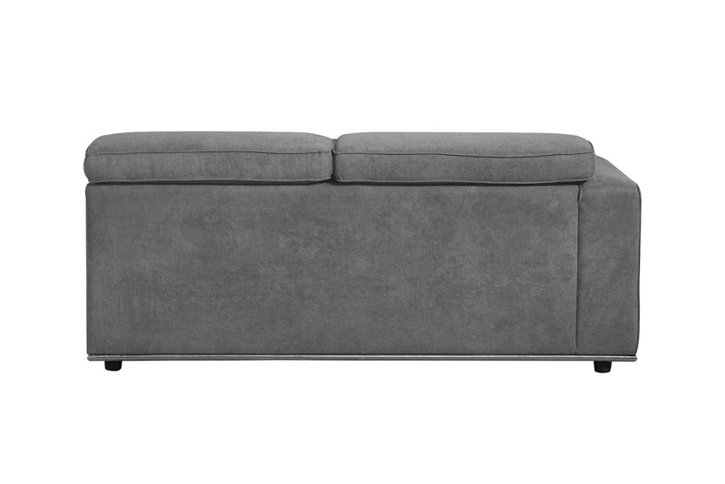 Alwin - Modular Lf Sofa - Dark Gray Fabric - R&R Furniture Gallery (Fountain Valley, CA)
