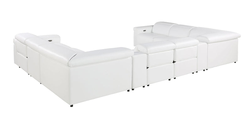 1126 - 10-Piece U-Shaped Sectional Sofa In With 4 Power Recliners & Power Headrests