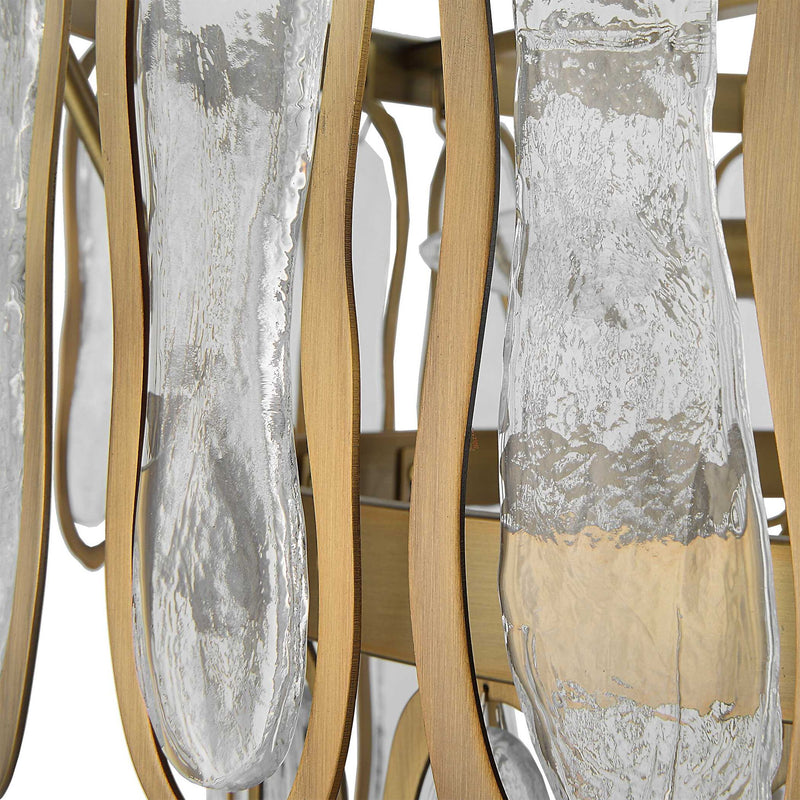 Aurelie - 9 Light Round Pendant - Brass