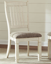 Bolanburg - Dining UPH Side Chair (Set of 2) - Rake Back - Brown / Beige - R&R Furniture Gallery (Fountain Valley, CA)