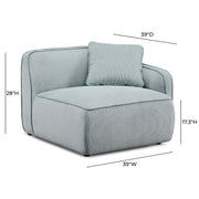 Travie - RAF Corner Chair - R&R Furniture Gallery (Fountain Valley, CA)