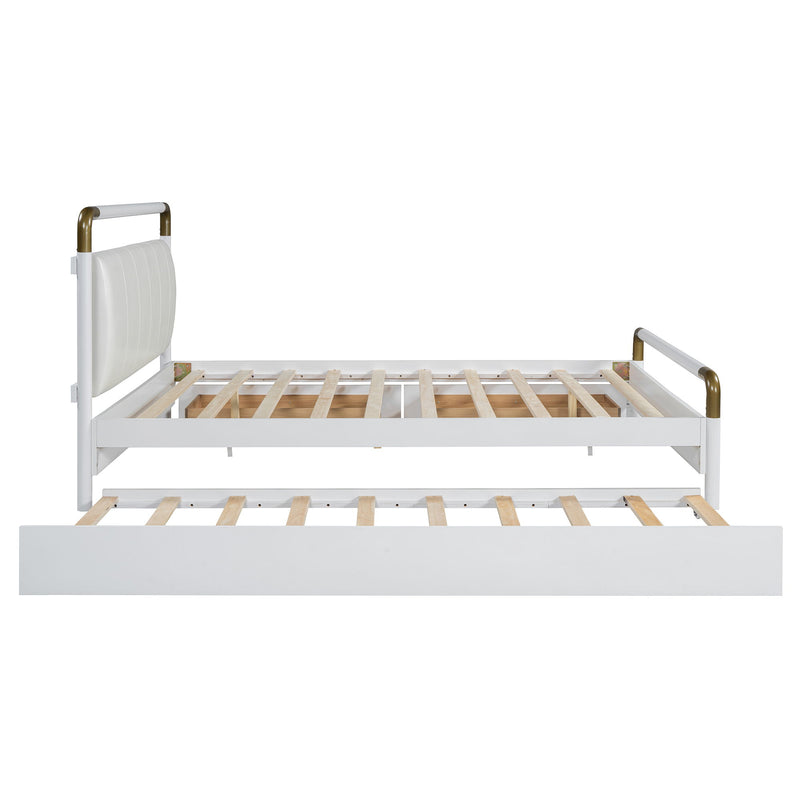 Storage Platform Bed, With 2 Big Drawers, Trundle - R&R Furniture Gallery (Fountain Valley, CA)
