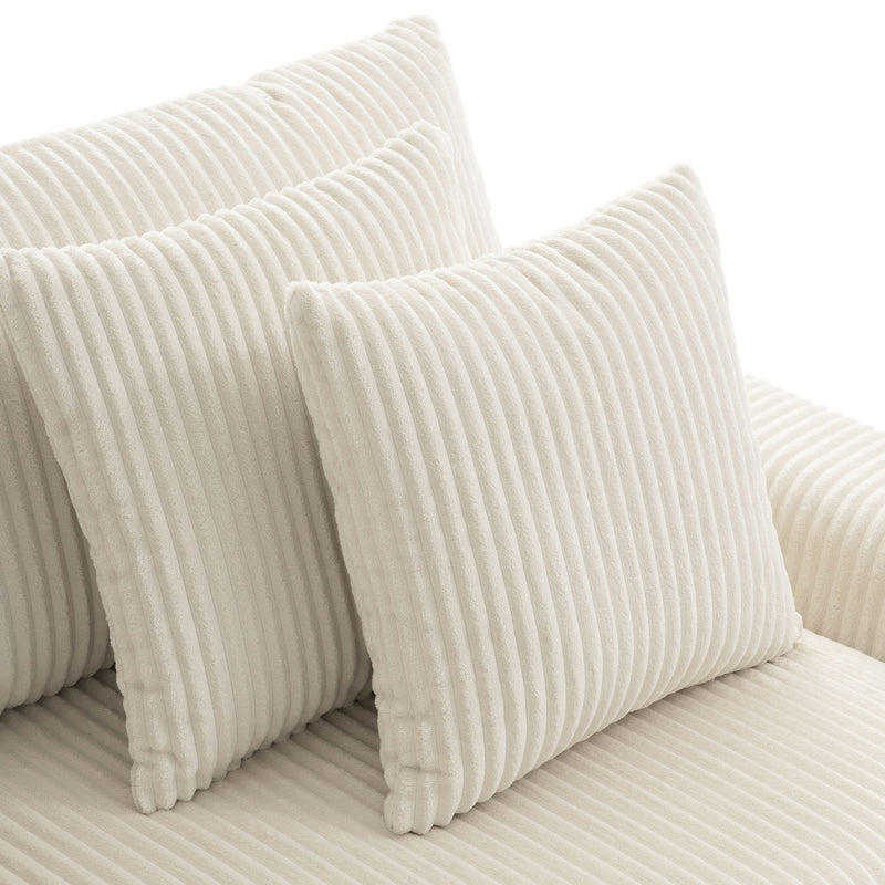 Sectional With tooth Speakers L Shaped Couch With Console USB Charger, Cup Holders Storage Ottoman Deep And Wide Seat Cloud Sofa - R&R Furniture Gallery (Fountain Valley, CA)