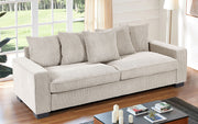 Luxe Sofa With 5 Matching Toss Pillows, Sleek Design, Spacious And Comfortable 3 Seater Couch - R&R Furniture Gallery (Fountain Valley, CA)