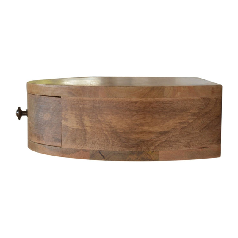 Wall Mounted Rounded Nightstand - Oak - R&R Furniture Gallery (Fountain Valley, CA)