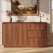 Sideboard, Wide Storage With 2 Doors And 3 Drawers - R&R Furniture Gallery (Fountain Valley, CA)