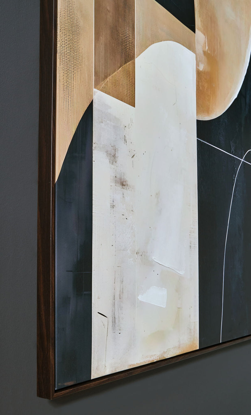 Ewanford - Wall Art - Black / Brown / Tan - R&R Furniture Gallery (Fountain Valley, CA)
