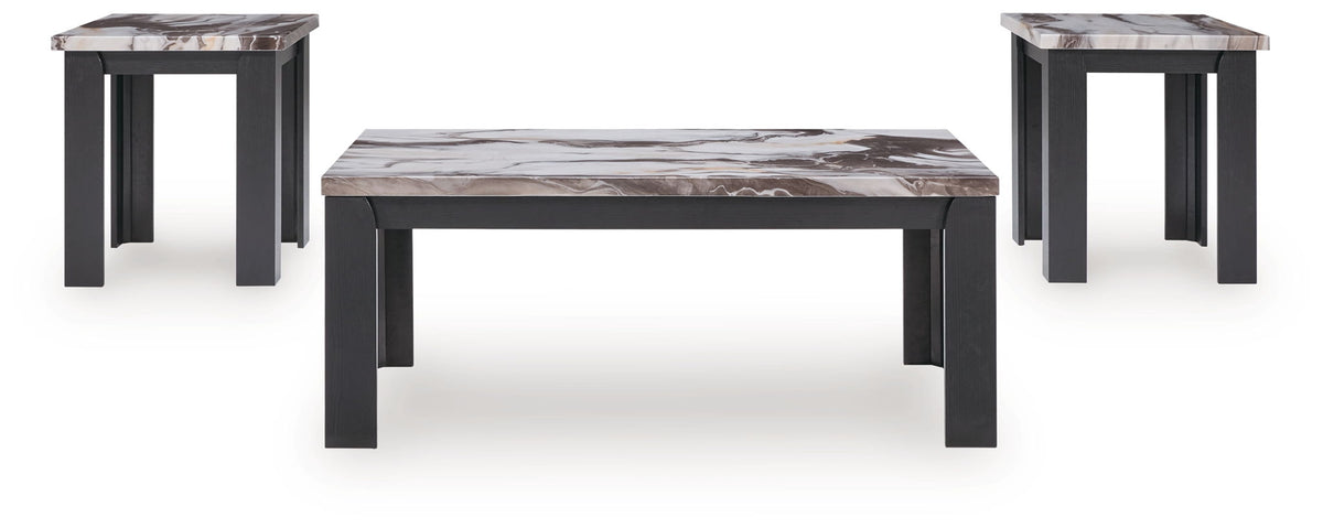 Jazmore - Occasional Table Set (Set of 3) - Dark Brown - R&R Furniture Gallery (Fountain Valley, CA)