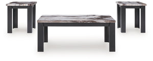 Jazmore - Occasional Table Set (Set of 3) - Dark Brown - R&R Furniture Gallery (Fountain Valley, CA)