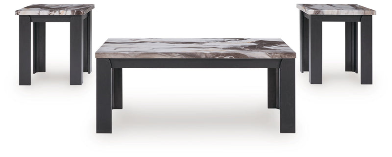 Jazmore - Occasional Table Set (Set of 3) - Dark Brown - R&R Furniture Gallery (Fountain Valley, CA)
