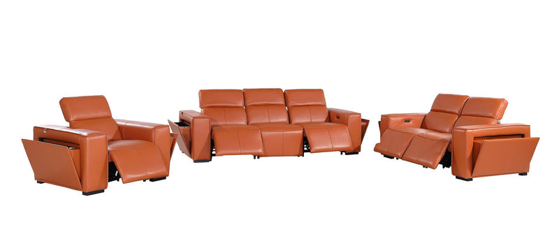 1224 - 6-Piece Modular Power Reclining Sofa, Loveseat & Chair Set In With 5 Power Recliners & Power Headrests