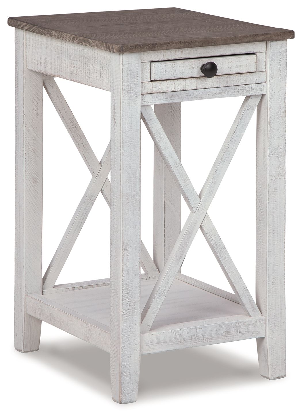 Adalane - Accent Table - White / Gray - R&R Furniture Gallery (Fountain Valley, CA)
