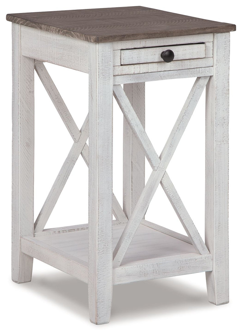 Adalane - Accent Table - White / Gray - R&R Furniture Gallery (Fountain Valley, CA)