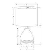 Lighting, Modern Table Lamp - Cream - R&R Furniture Gallery (Fountain Valley, CA)