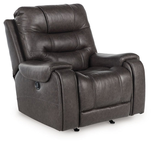 Femley - Rocker Recliner - Smoke - R&R Furniture Gallery (Fountain Valley, CA)