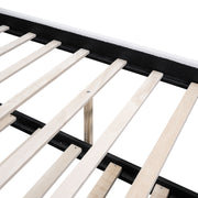 Upholstered Platform Bed With Wood Supporting Feet And Trundle - R&R Furniture Gallery (Fountain Valley, CA)