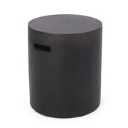 Outdoor End Table With Cutout Handle - Copper - R&R Furniture Gallery (Fountain Valley, CA)