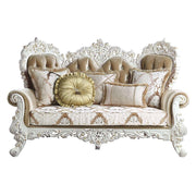 Vanaheim - Loveseat With 5 Pillows - Fabric & Antique White - R&R Furniture Gallery (Fountain Valley, CA)