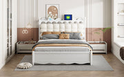 Storage Platform Bed, With 2 Big Drawers, Trundle, One Set Of Sockets & USB Ports - R&R Furniture Gallery (Fountain Valley, CA)