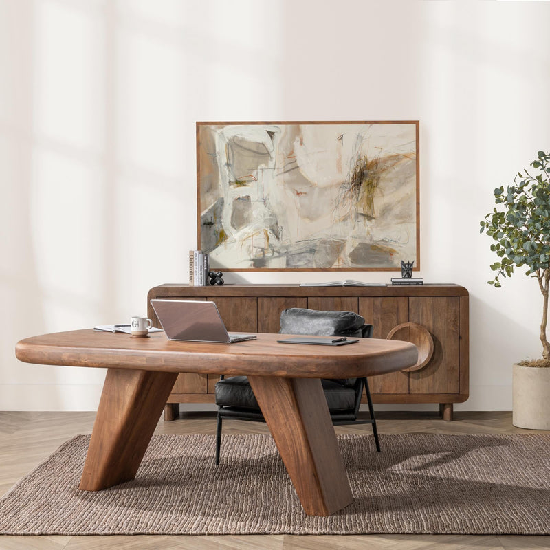 Harvey - Desk - Chestnut - R&R Furniture Gallery (Fountain Valley, CA)