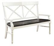 Mountina - Bench - Brown / White - R&R Furniture Gallery (Fountain Valley, CA)