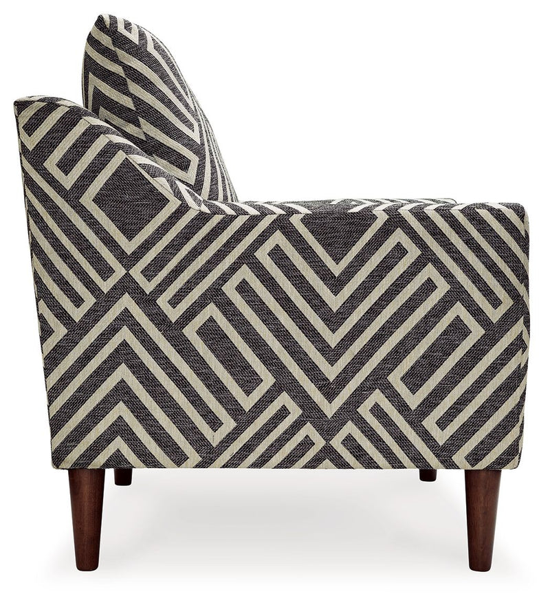 Morrilton Next-Gen Nuvella - Accent Chair - Natural / Charcoal - R&R Furniture Gallery (Fountain Valley, CA)