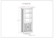 Lev - Bookcase - Smoky Brown - R&R Furniture Gallery (Fountain Valley, CA)
