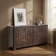 Baylee - 6 Drawer Dresser - Cocoa Brown - R&R Furniture Gallery (Fountain Valley, CA)