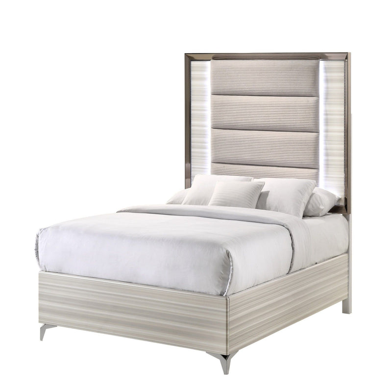 Star - 5 Pieces Bedroom Set Modern Design With LED - R&R Furniture Gallery (Fountain Valley, CA)