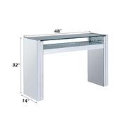 Nysa - Sofa Table - Mirrored & Faux Crystals - R&R Furniture Gallery (Fountain Valley, CA)