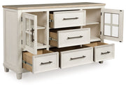 Shaybrock - Dresser - Antique White / Brown - R&R Furniture Gallery (Fountain Valley, CA)