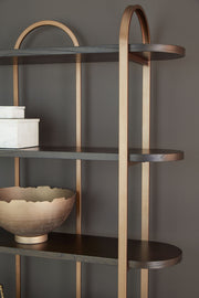 Brentmour - Bookcase - Brown / Gold Finish - R&R Furniture Gallery (Fountain Valley, CA)