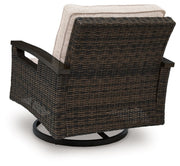 Monterey Point - Swivel Lounge Chair (Set of 2) - Dark Brown - R&R Furniture Gallery (Fountain Valley, CA)