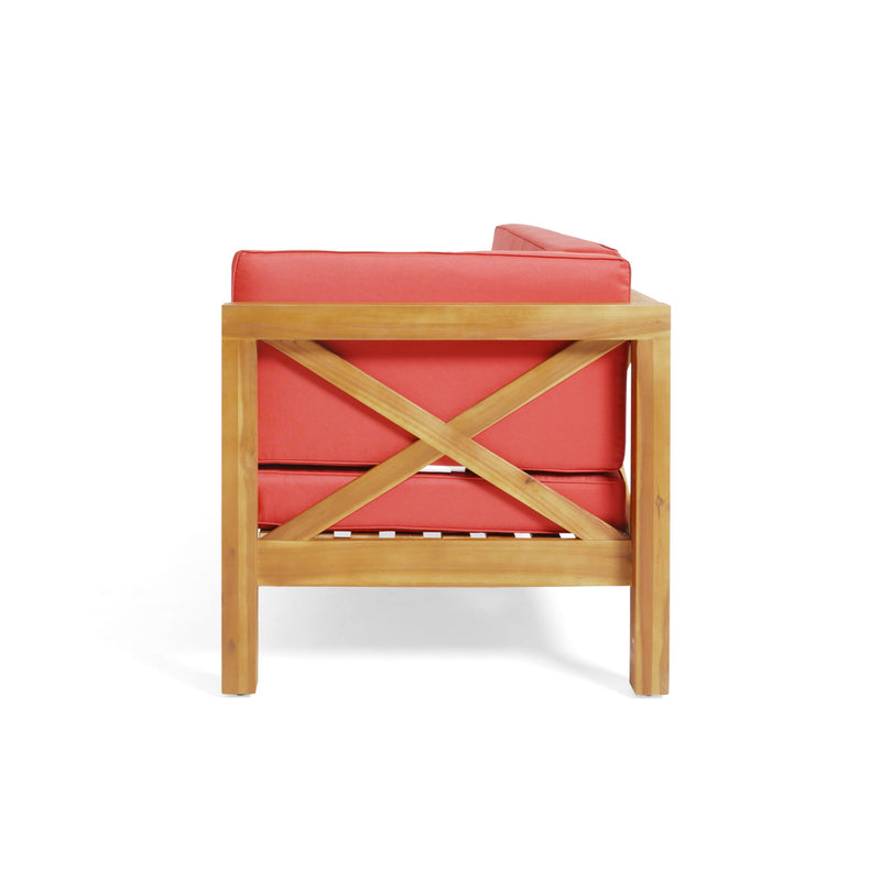 Brava - X Back Corner Bench With Coffee Table - R&R Furniture Gallery (Fountain Valley, CA)